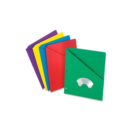 Esselte Pendaflex Pendaflex Essentials Slash Pocket Folder, 8-1/2inW x 11inH, Multi, 25/PK 32940